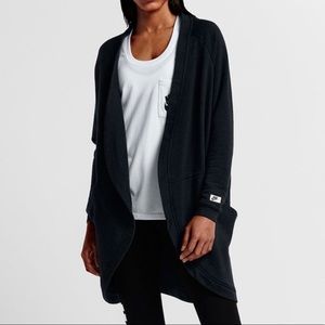 black nike cardigan